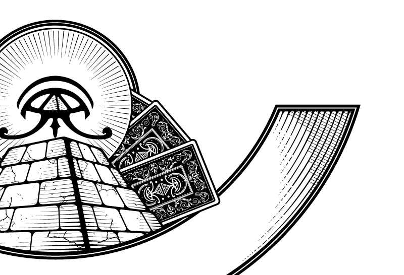 Techneek brand identity - gold logo